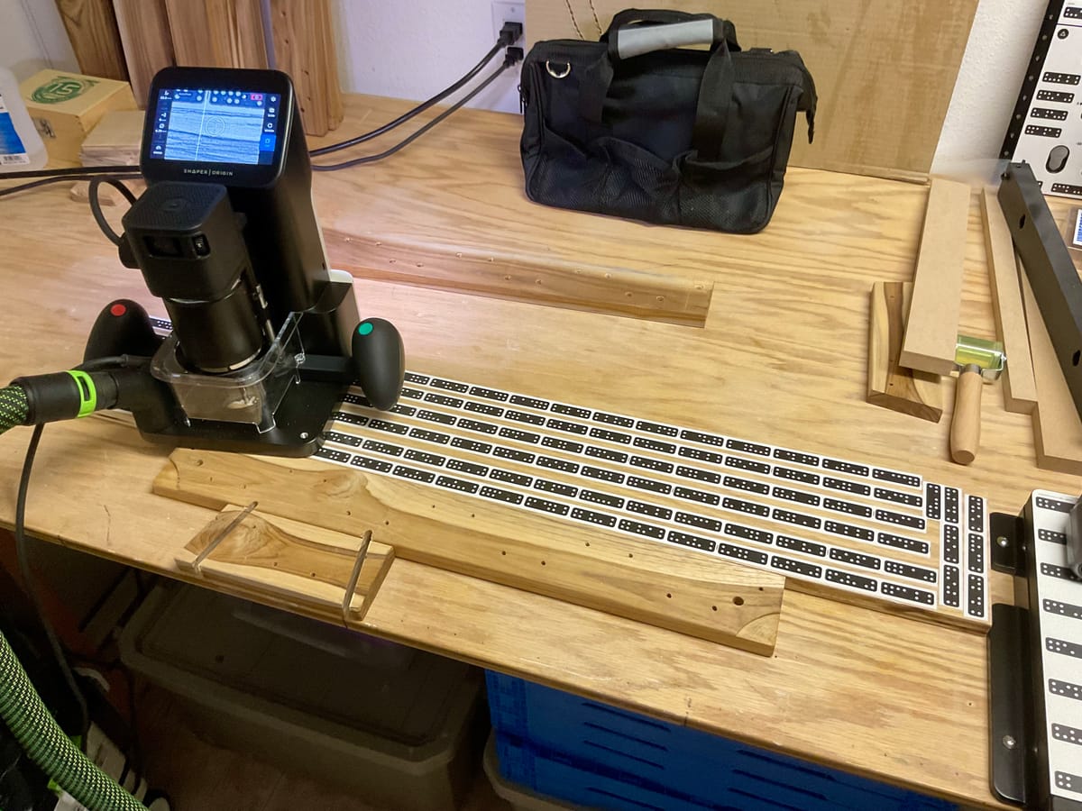 Domino tape board