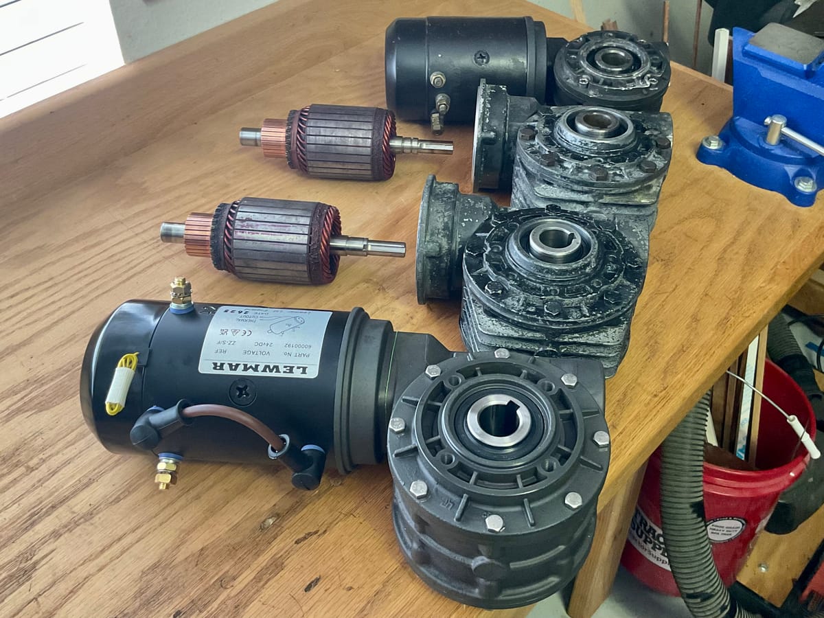The big gearboxes
